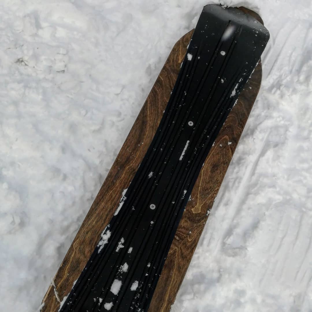 Grooved Morphteck base on a Fozz Longboard