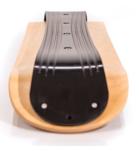 Close-up of the arced grooves in a Morphteck HDPE base