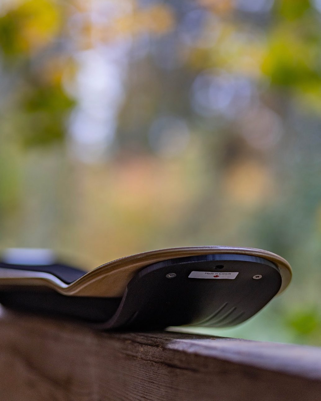 SlopeDeck base and curved maple profile shown outdoors